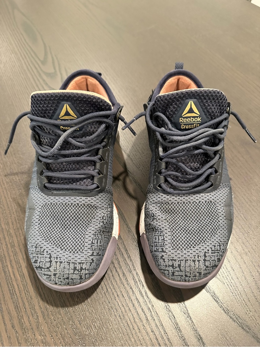 Reebok Nanos - Navy and Peach CrossFit Training Shoes